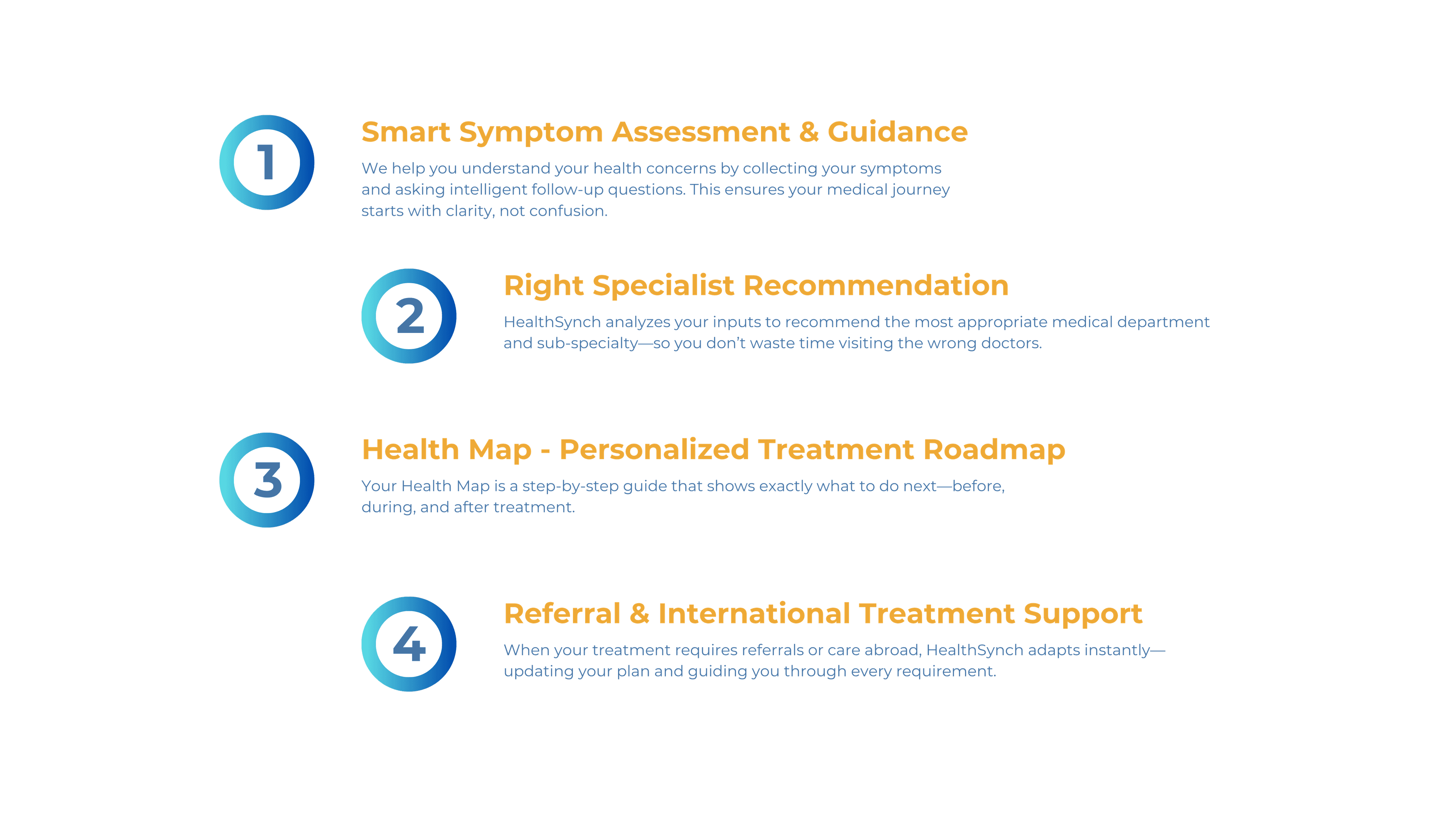 Smart medical guidance features